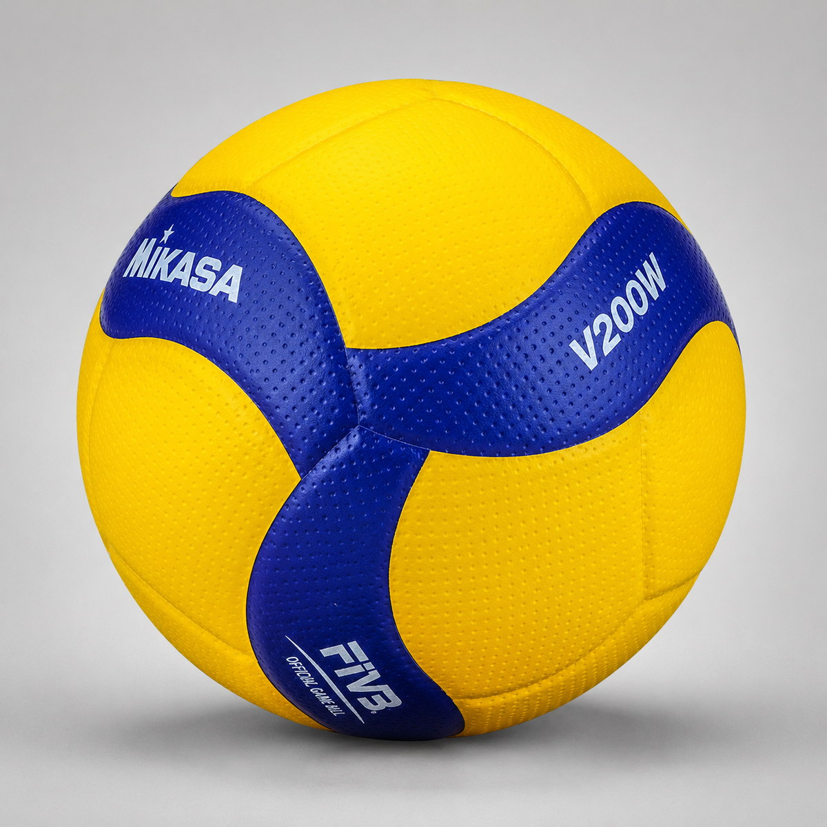 Mikasa V200W Indoor Volleyball – Yellow & Blue