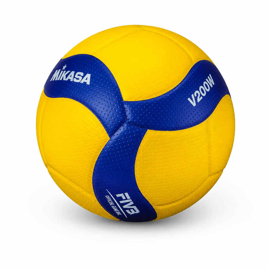 Mikasa V200W Indoor Volleyball – Yellow & Blue