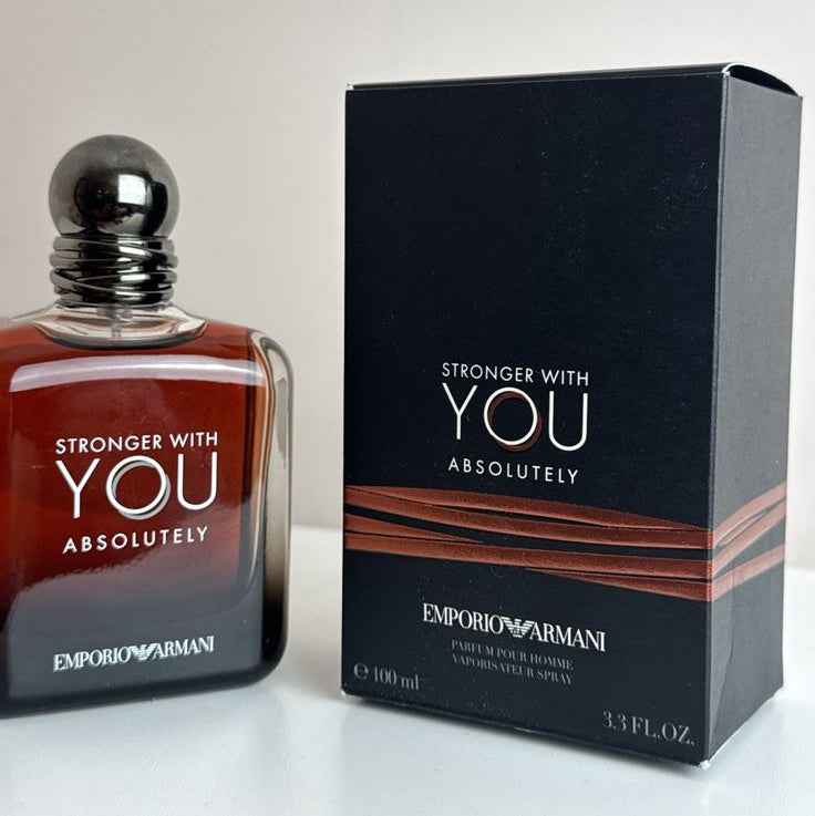 Emporio Armani Stronger With You Intensely Eau de Parfum for Men – 3.3oz / 100ml, Sealed Box