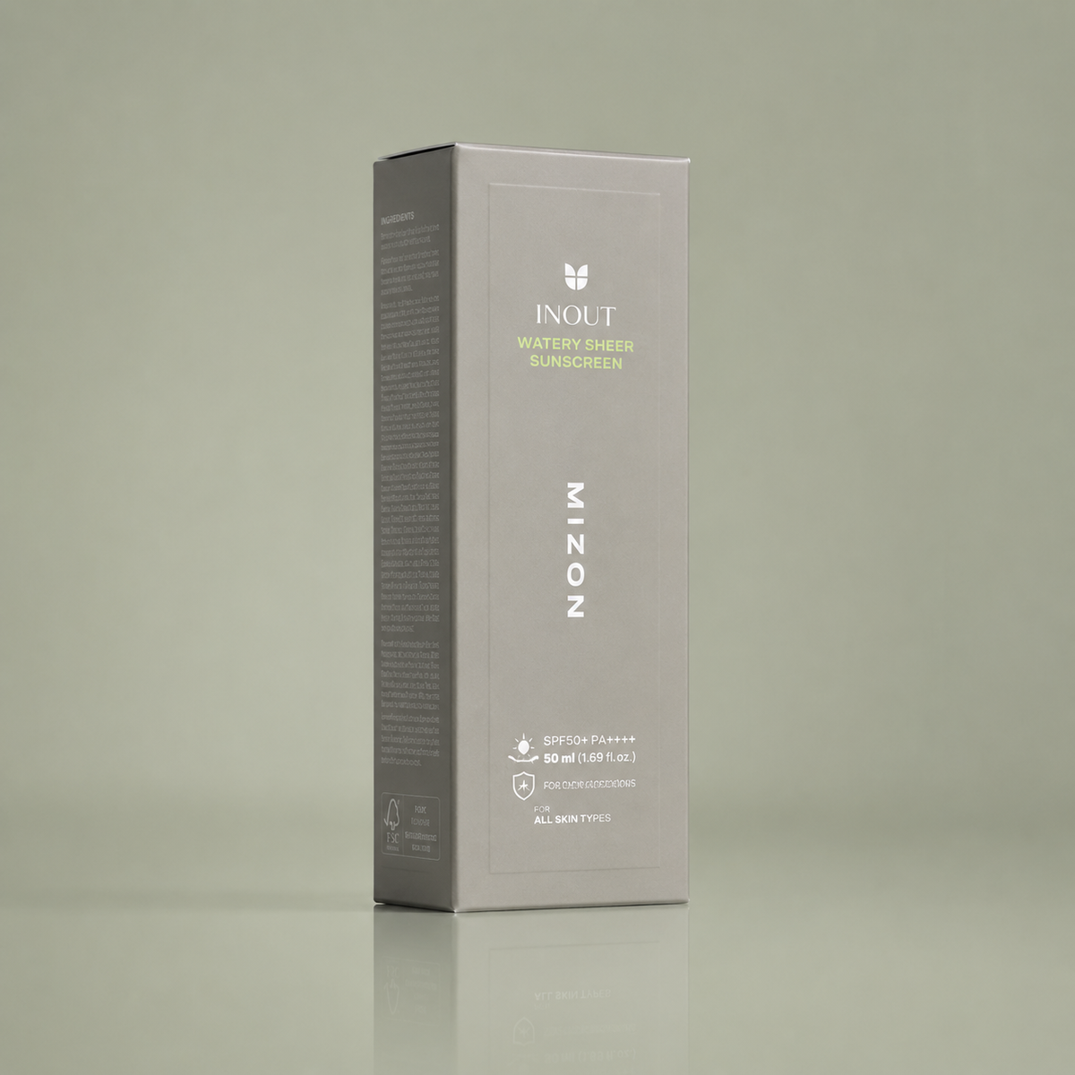 MIZON INOUT Watery Sheer Sunscreen SPF50+ 50ml