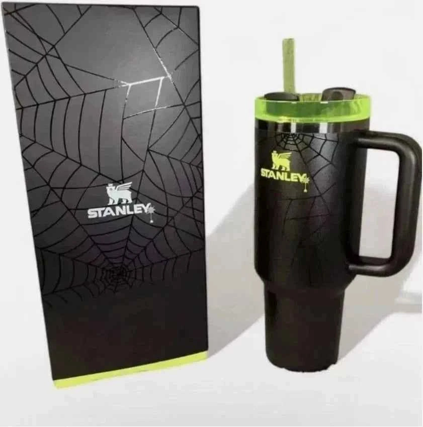 Stanley Halloween Web Glow H2.0 FlowState Tumbler 40oz Limited Edition New Free Shipping