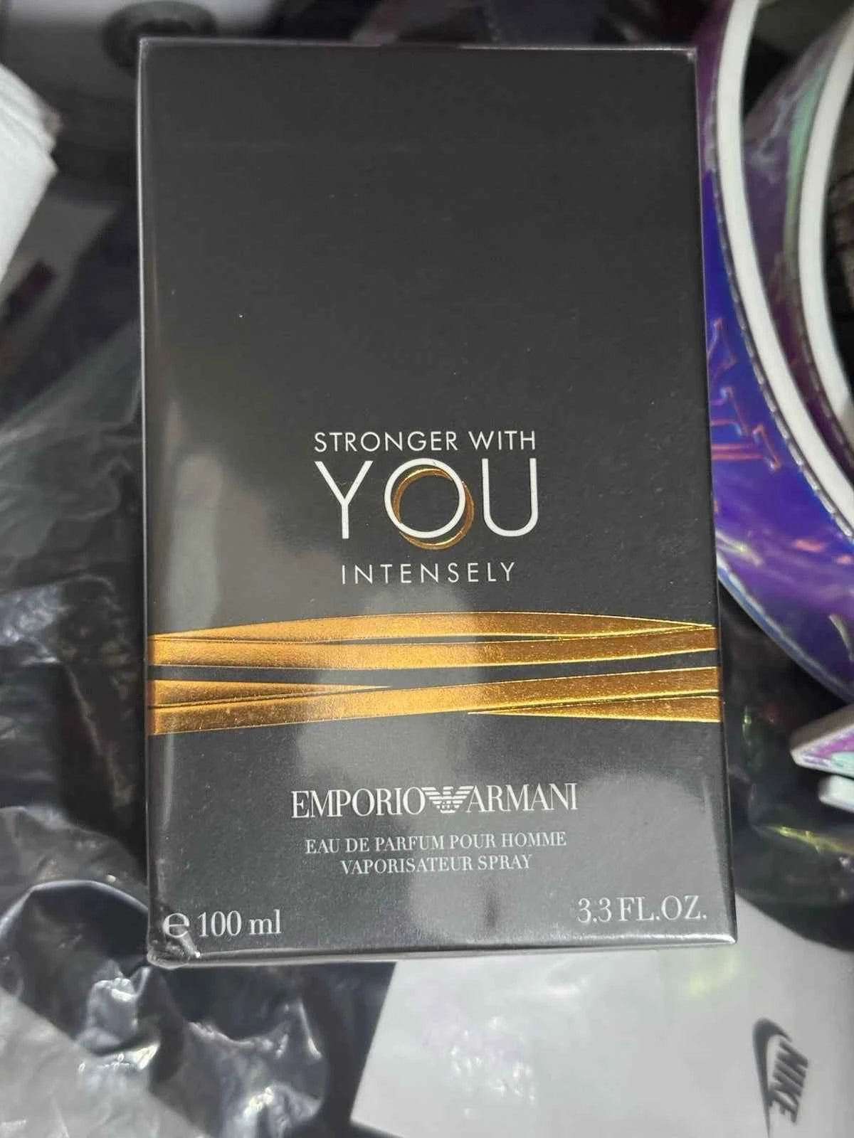 Emporio Armani Stronger With You Intensely Eau de Parfum for Men – 3.3oz / 100ml, Sealed Box