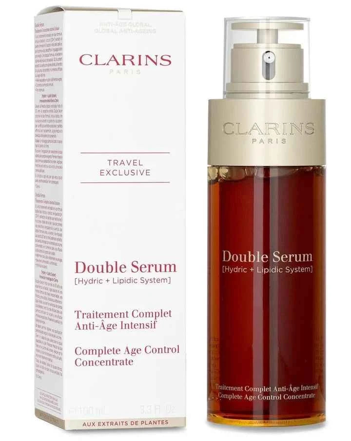 Clarins Double Serum Hydric+Lipidic System – 3.3oz/100ml Anti-Aging Face Serum