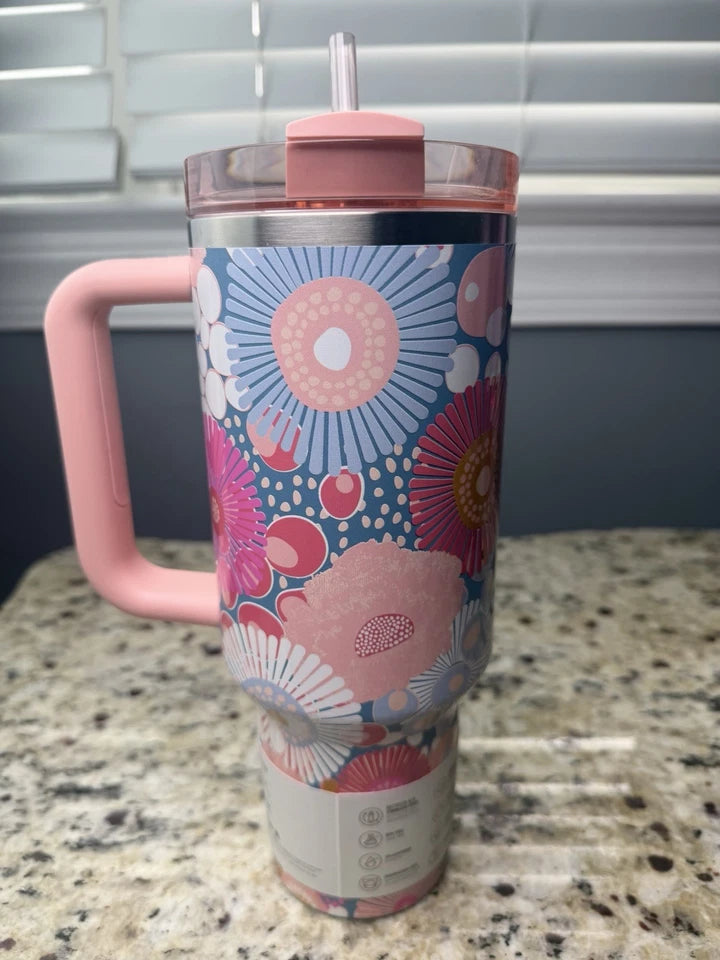 Stanley Quencher H2.0 FlowState™ 40oz Tumbler – Sorbet Wildflower Limited Edition