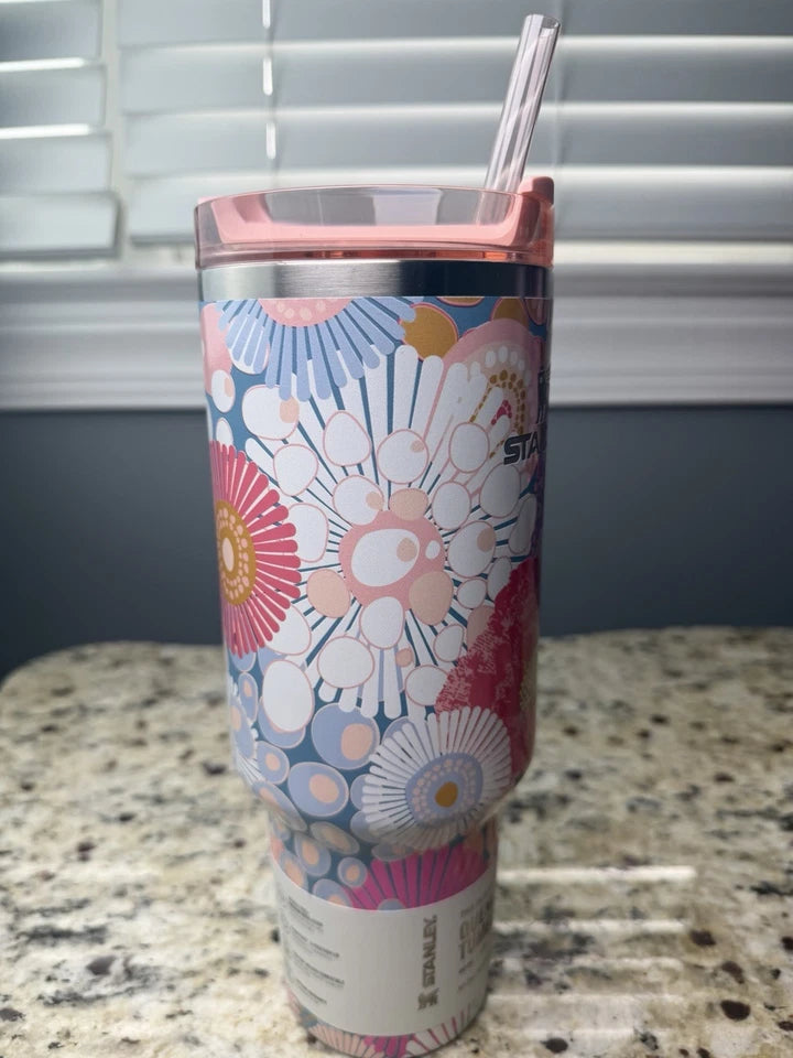 Stanley Quencher H2.0 FlowState™ 40oz Tumbler – Sorbet Wildflower Limited Edition