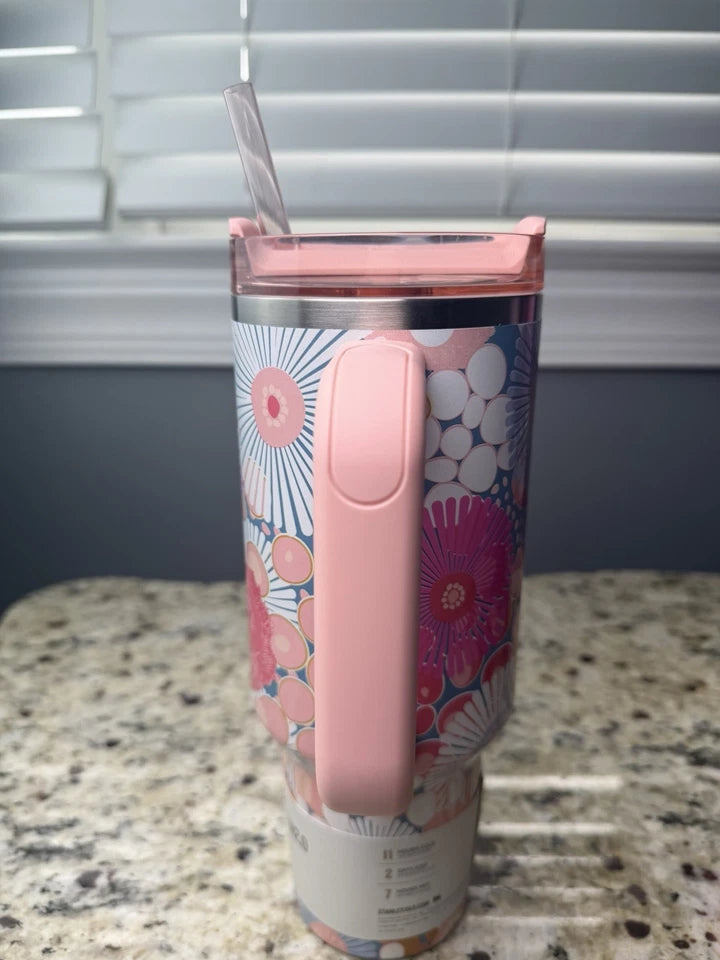 Stanley Quencher H2.0 FlowState™ 40oz Tumbler – Sorbet Wildflower Limited Edition