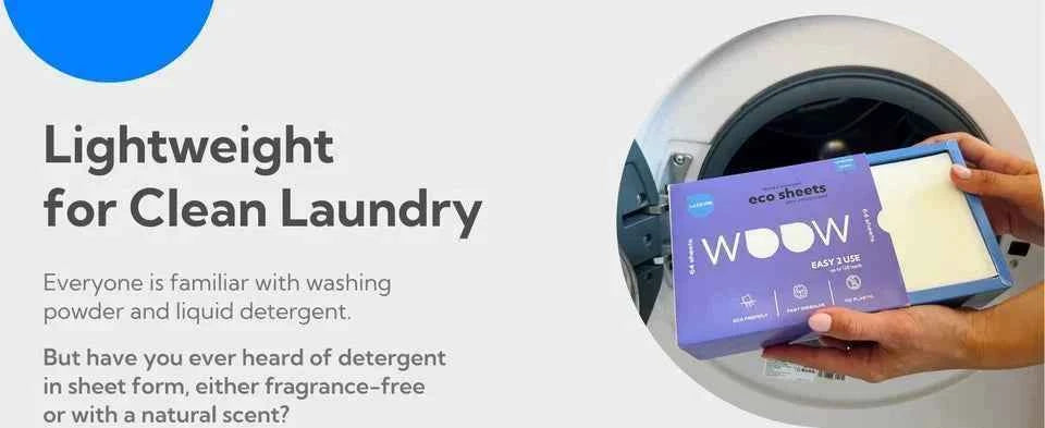 Lazzure Eco-Friendly Laundry Detergent Sheets – 64 Biodegradable Wash Sheets