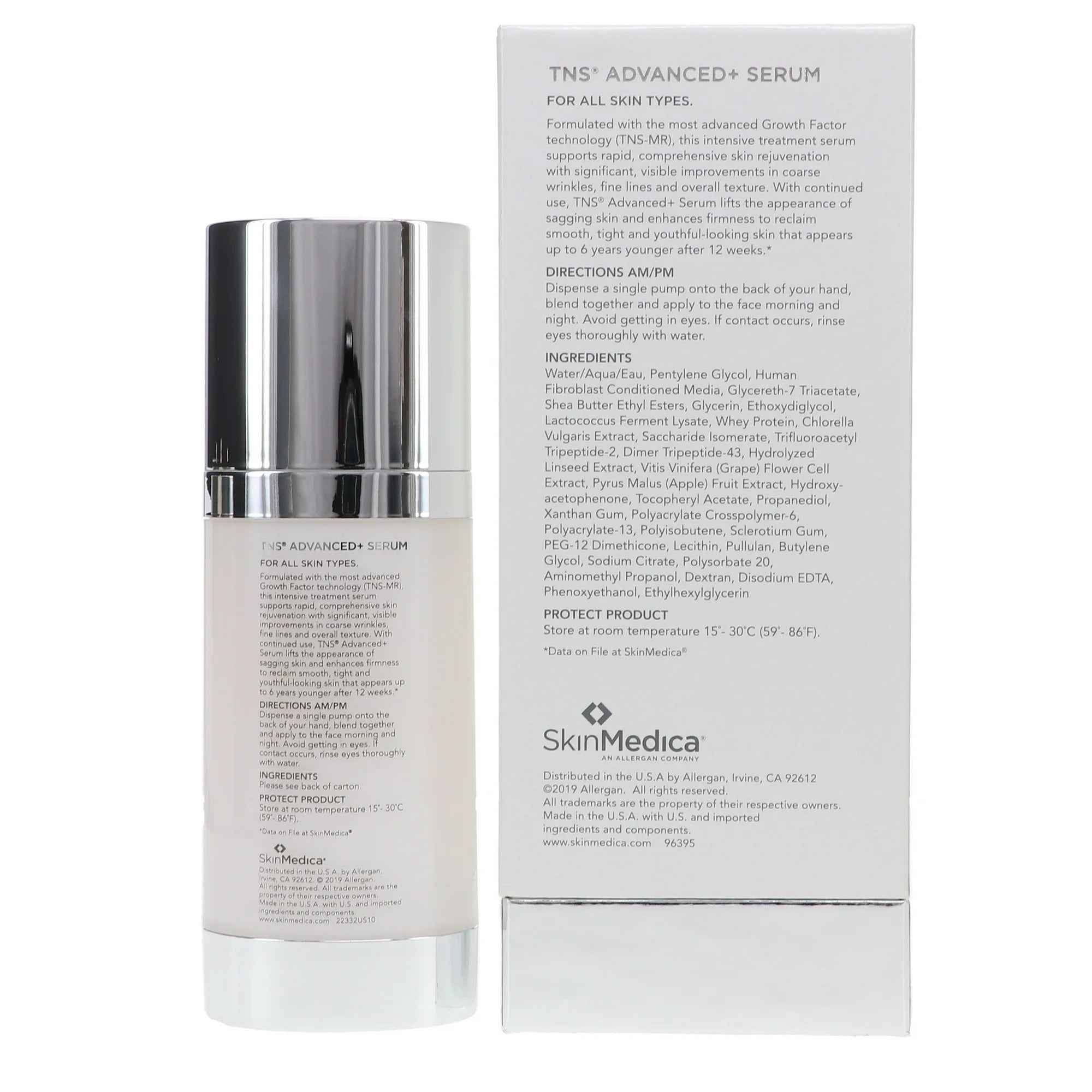 SkinMedica TNS Advanced+ Serum 1 oz – Anti-Aging Skin Rejuvenation Treatment